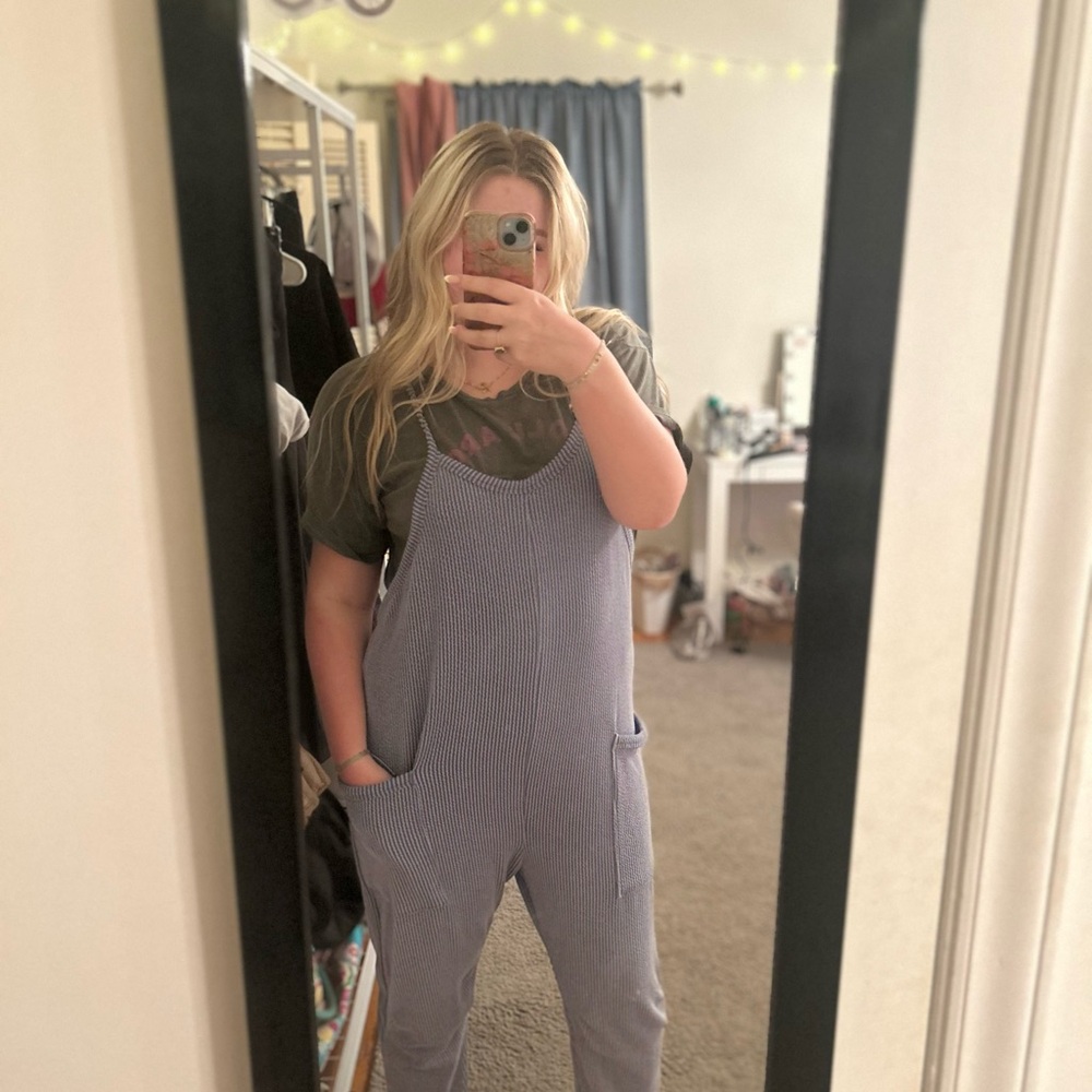 Wide Fit Jumpsuit w Pockets